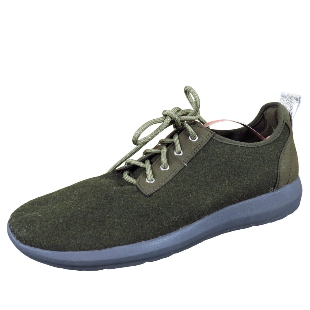 Earth Boomer Women Casual Shoe‎ Size 10 Walking Comfort Olive Sheep Fur Green